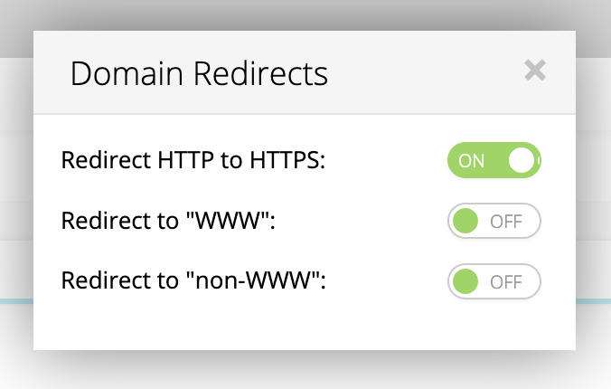 Domain Redirects
